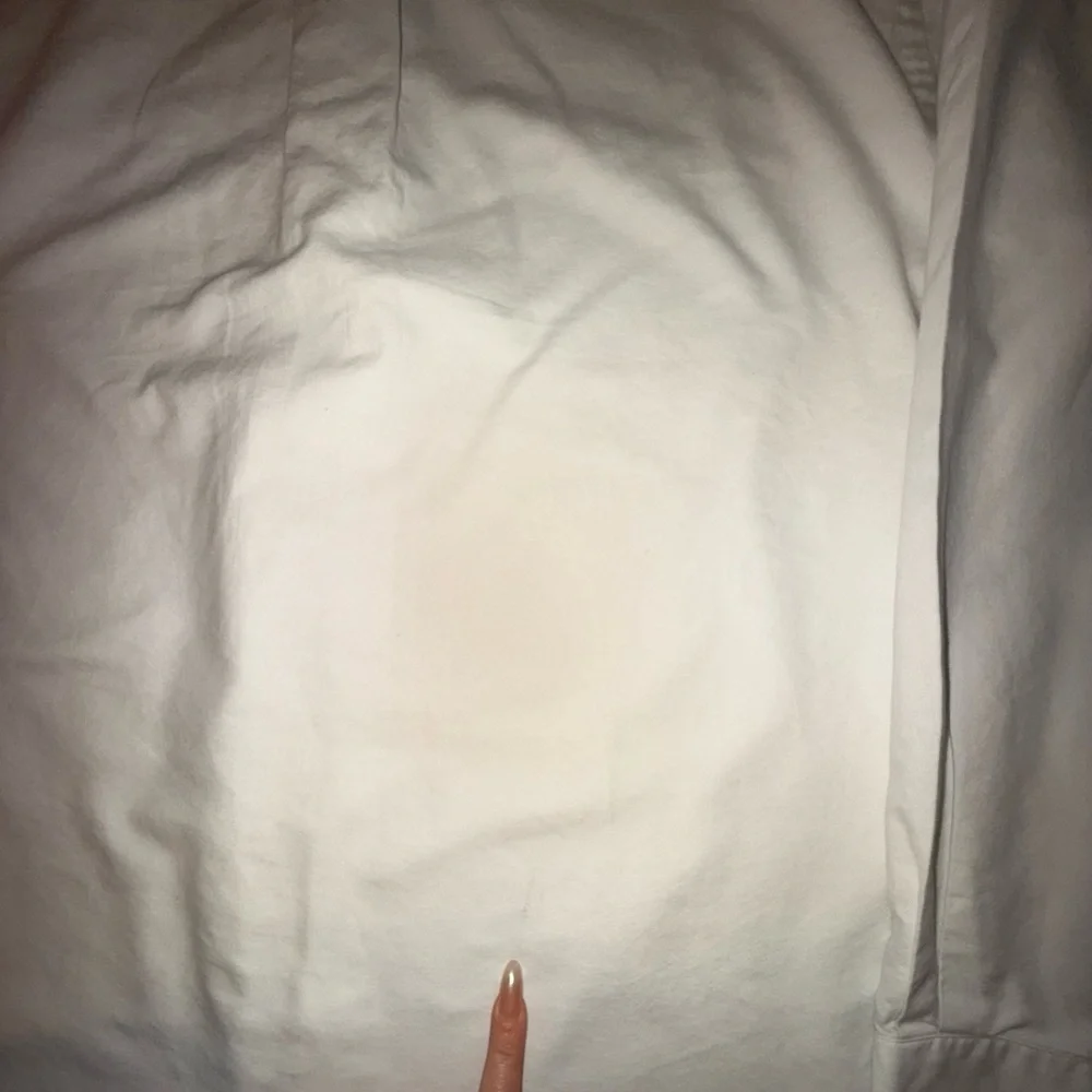 Ralph Lauren Men's white Chambray button down Shirt 16.5-35